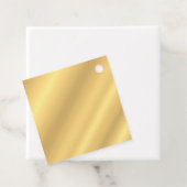 カスタム金ゴールドルッエレガント空白のテンプレートモダン フェイバータグ (インサイチュ)