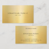 カスタム金ゴールドルックエレガントテンプレートプロフェッショナル 名刺 (正面/裏面)