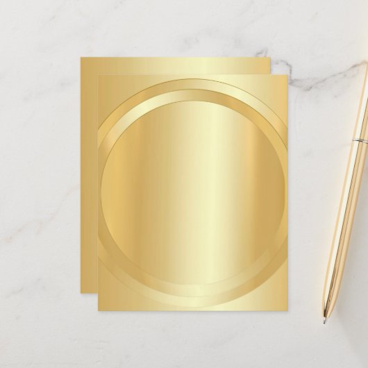 カスタム金ゴールドルックグラマラステンプレートテキストの追加 (正面/裏面インサイチュ)