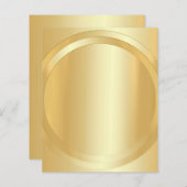 カスタム金ゴールドルックグラマラステンプレートテキストの追加 (正面/裏面)