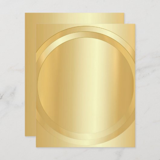 カスタム金ゴールドルックグラマラステンプレートテキストの追加 (正面/裏面)