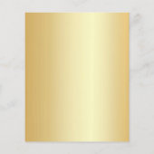 カスタム金ゴールドルックグラマラステンプレートテキストの追加 (裏面)