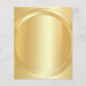 カスタム金ゴールドルックグラマラステンプレートテキストの追加 (正面)