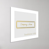 カスタム金ゴールドレタリング室とグレー/シルバー 箔ポスター (レイダウン)