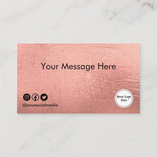 カスタム金ゴールドロイヤリティカード 名刺 (裏面)