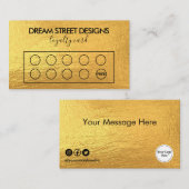 カスタム金ゴールドロイヤリティカード 名刺 (正面/裏面)