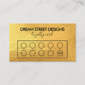 カスタム金ゴールドロイヤリティカード 名刺 (正面)