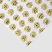 カスタム金ゴールドロゴブランディング 薄葉紙 (詳細)