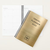 カスタム金ゴールドロモノグラムのゴ プランナー手帳 (ディスプレー)