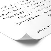 カスタム金ゴールド事業会社のロゴ営業時間 ポスター (角)