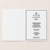 カスタム金ゴールド企業の会社イベント招待状 箔カード (内部)