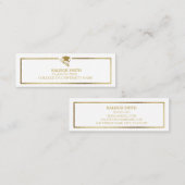 カスタム金ゴールド卒業の名刺の挿入 コーリングカード (正面/裏面)