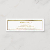 カスタム金ゴールド卒業の名刺の挿入 コーリングカード (裏面)