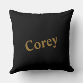 カスタム金ゴールド名装飾用クッション クッション (裏面)