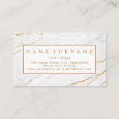 カスタム金ゴールド大理石名刺 名刺 (裏面)