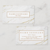 カスタム金ゴールド大理石名刺 名刺 (正面/裏面)