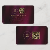 カスタム金ゴールド文字ロゴの丸い角をアップロード 名刺 (正面/裏面)