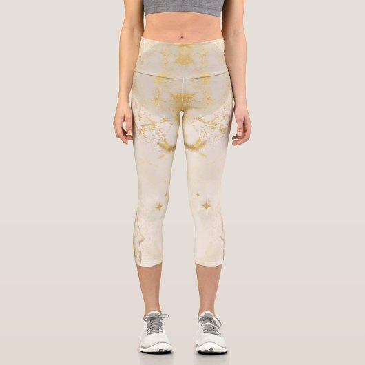 カスタム金ゴールド樹脂美学引用文 カプリレギンス (正面)