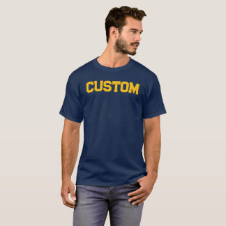 カスタム金ゴールド海軍Tシャツ Tシャツ