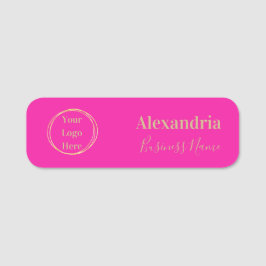 カスタム金ゴールド社員 名札