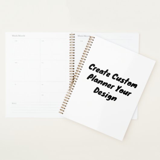 カスタム金ゴールド螺旋綴じ付きソフトカバープランナー プランナー手帳 (ディスプレー)