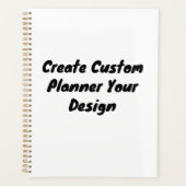 カスタム金ゴールド螺旋綴じ付きソフトカバープランナー プランナー手帳 (正面)