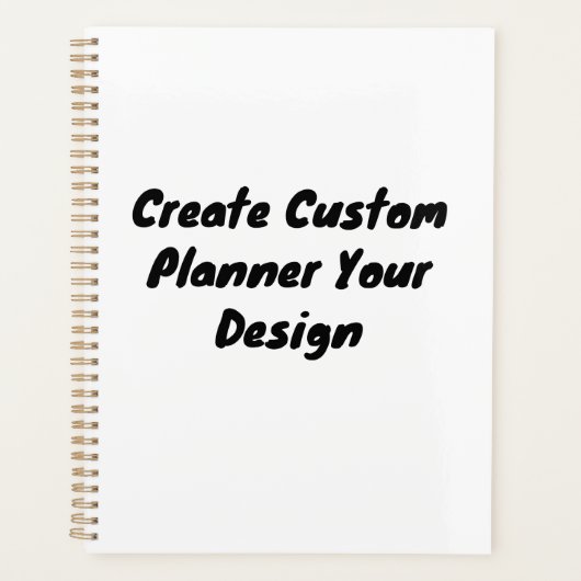 カスタム金ゴールド螺旋綴じ付きソフトカバープランナー プランナー手帳 (正面)