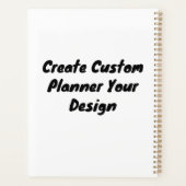 カスタム金ゴールド螺旋綴じ付きソフトカバープランナー プランナー手帳 (裏面)