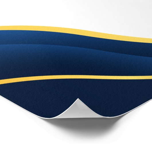 カスタム金ゴールド証明書P ポスター (角)