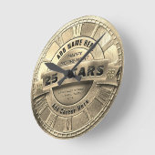 カスタム金ゴールド賞 ラウンド壁時計 (傾斜)