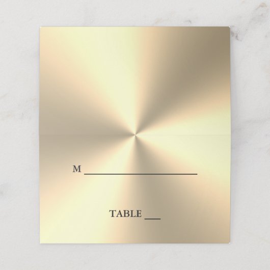 カスタム金ゴールド金属高級結婚座席表 プレイスカード (外部開封)