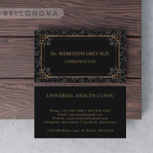 カスタム金ゴールド黒褐色フローラモノグラム