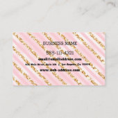 カスタム金ゴールド・ピンク 名刺 (裏面)