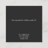 カスタム金ゴールド"フィリグリーのスタッドイヤリング表示カード 予約カード (裏面)