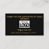 カスタム金ゴールド&ホットピンクのメイクアップアーティスト 名刺 (裏面)