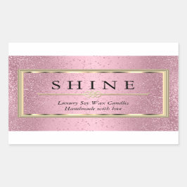 カスタム金ゴールド 長方形シール