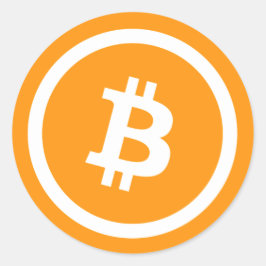 カスタム金ゴールドBitcoin Cryptocurrencyシンボル ラウンドシール