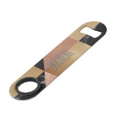 カスタム金モダン属及び大理石速度ボトルオープナー スピード栓抜き (正面アングル)