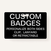 カスタム金属パーソナライズされたクリップバッジテンプレート バッジ (正面)
