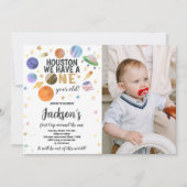 カスタム銀河系パーティー招待状 招待状 (正面)