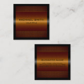 カスタム銅スエレガントテンレス金属 スクエア名刺 (正面/裏面)