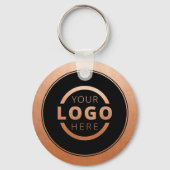 カスタム銅プロモーションビジネスロゴブランド キーホルダー (裏面)