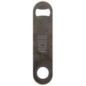 カスタム錆びた金属速度ボトルオープナー スピード栓抜き (正面)