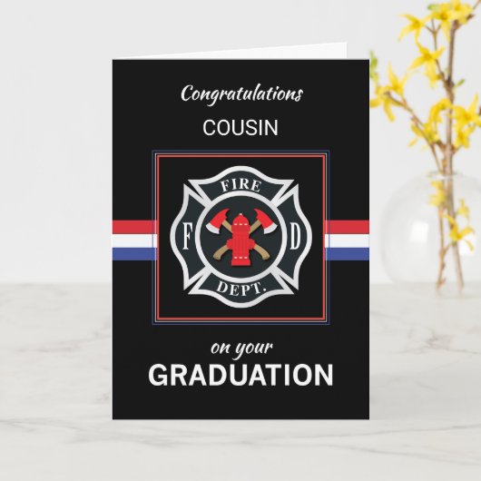 カスタム関係消防士院卒業 カード (黄色い花)