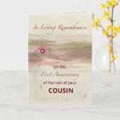 カスタム関係覚え1周年記念 カード (黄色い花)