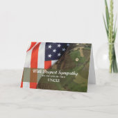 カスタム関係軍軍隊兵士悔やみや弔慰ハット カード (正面)