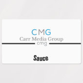 カスタム防水の製品ラベル ラベル (デザイン1)