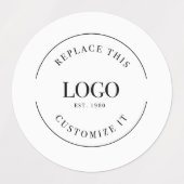 カスタム防水会社ロゴ ラベル (デザイン1)