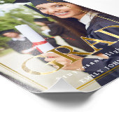 カスタム院写真名卒業パーティーポスター フォトプリント            (角)