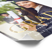 カスタム院写真名卒業パーティーポスター フォトプリント            (角)